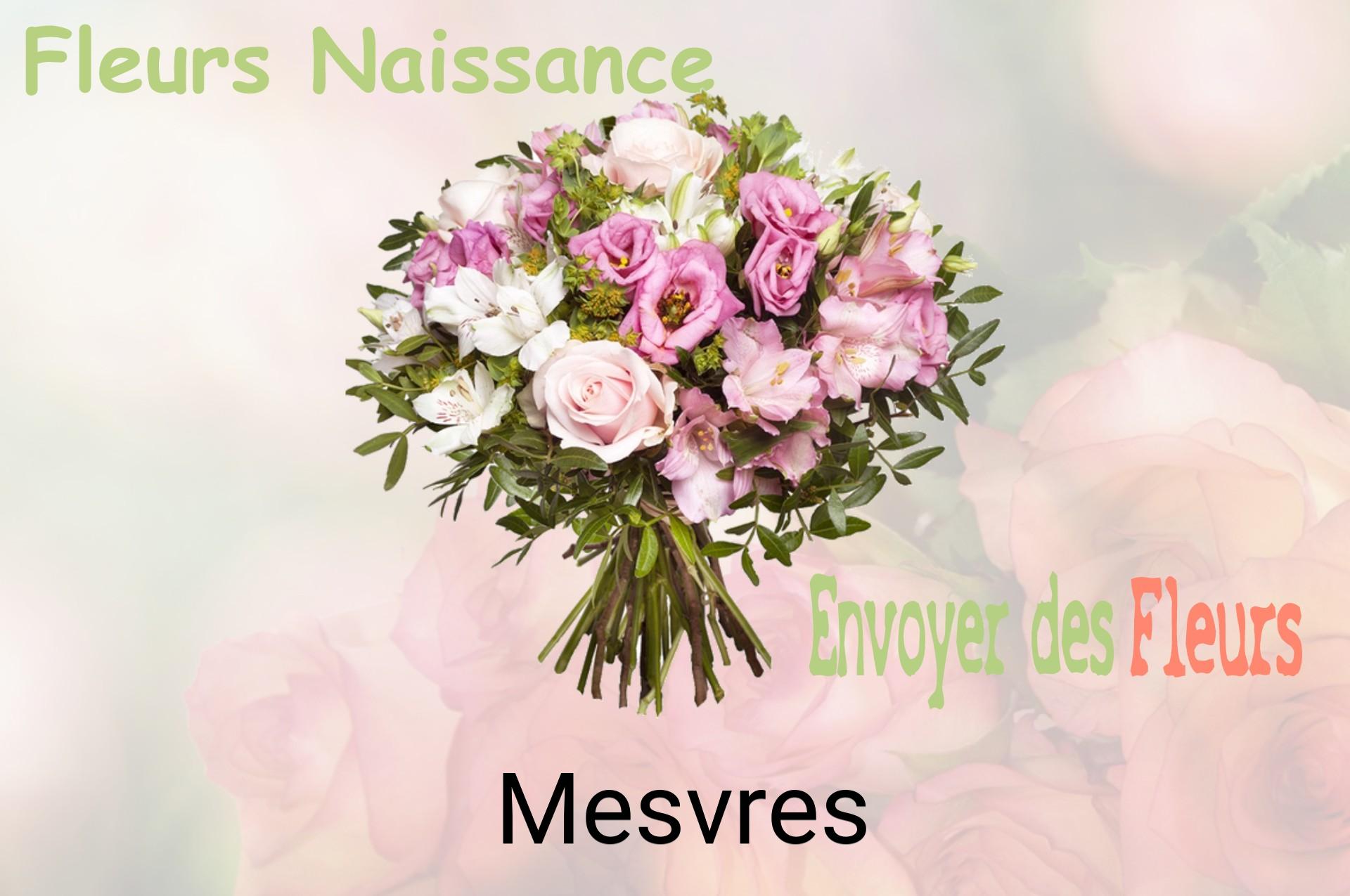 Bouquet de fleurs de naissance livré à Mesvres